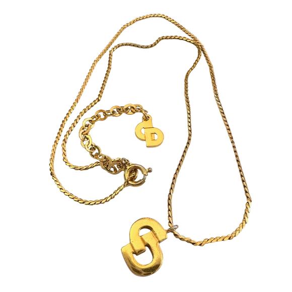 Chistian Dior Offset CD Initial Necklace - Picture 6 of 11